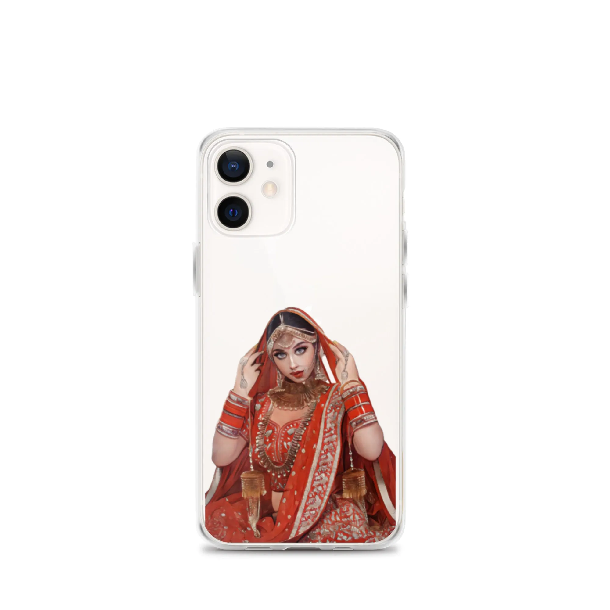 Indian bride illustration iPhone Case