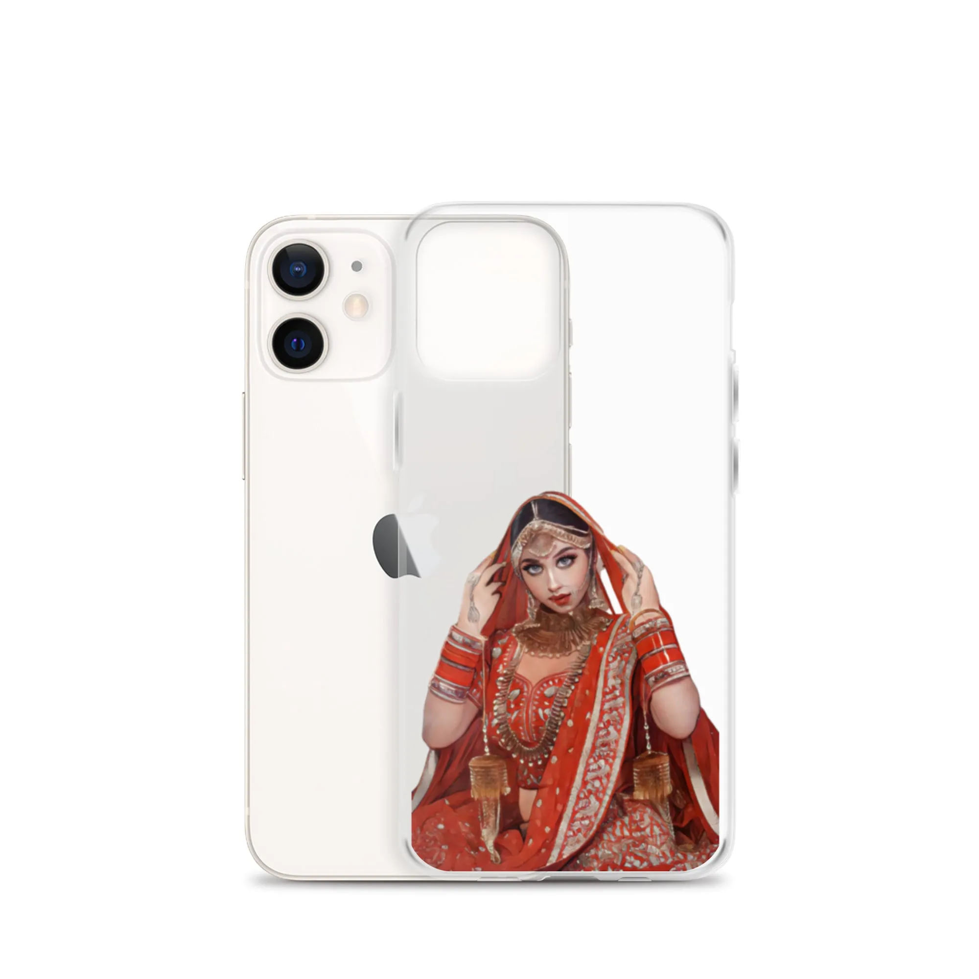 Indian bride illustration iPhone Case