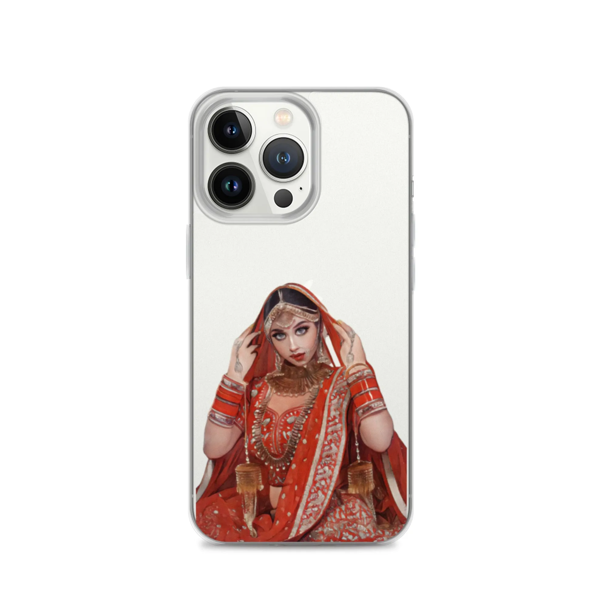 Indian bride illustration iPhone Case