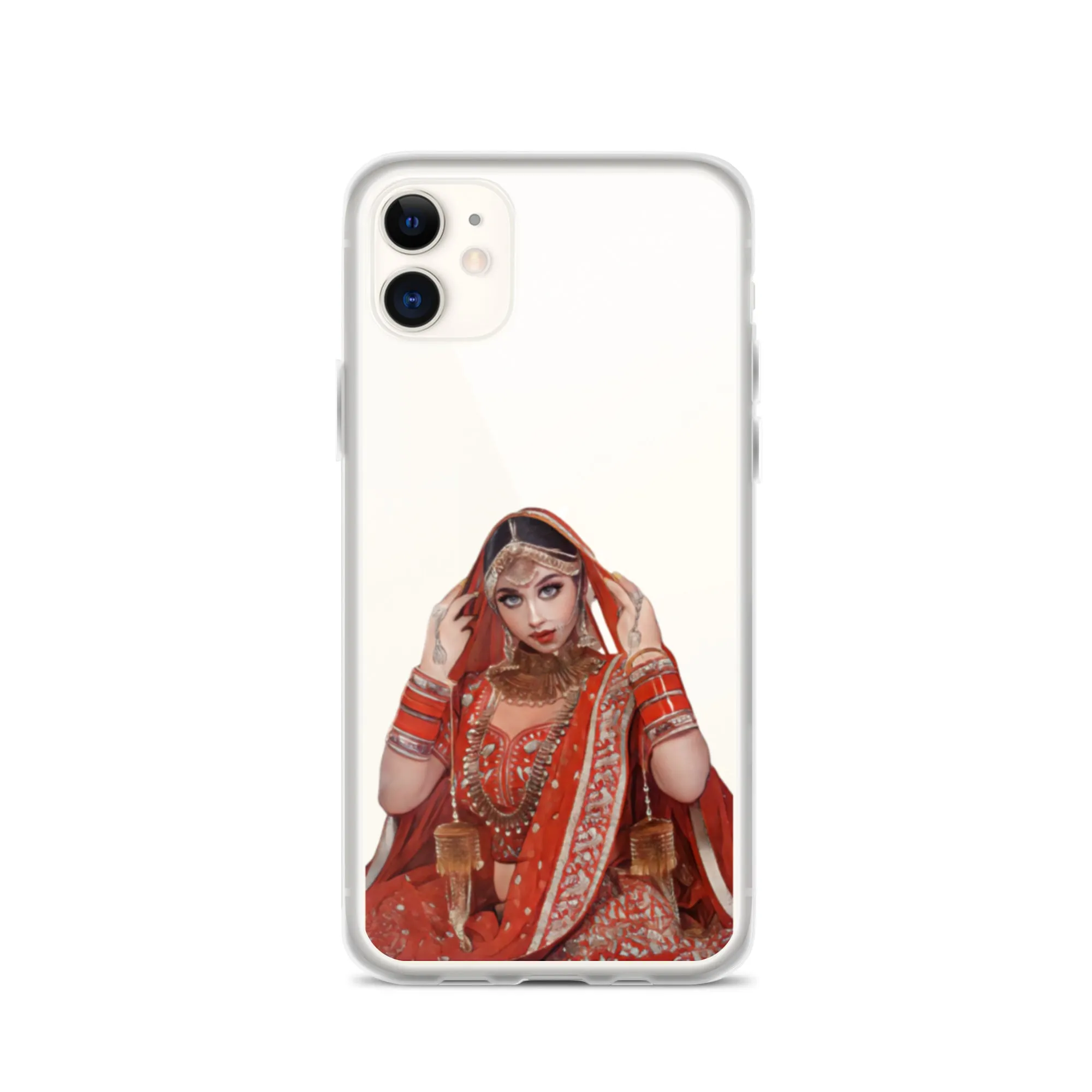 Indian bride illustration iPhone Case