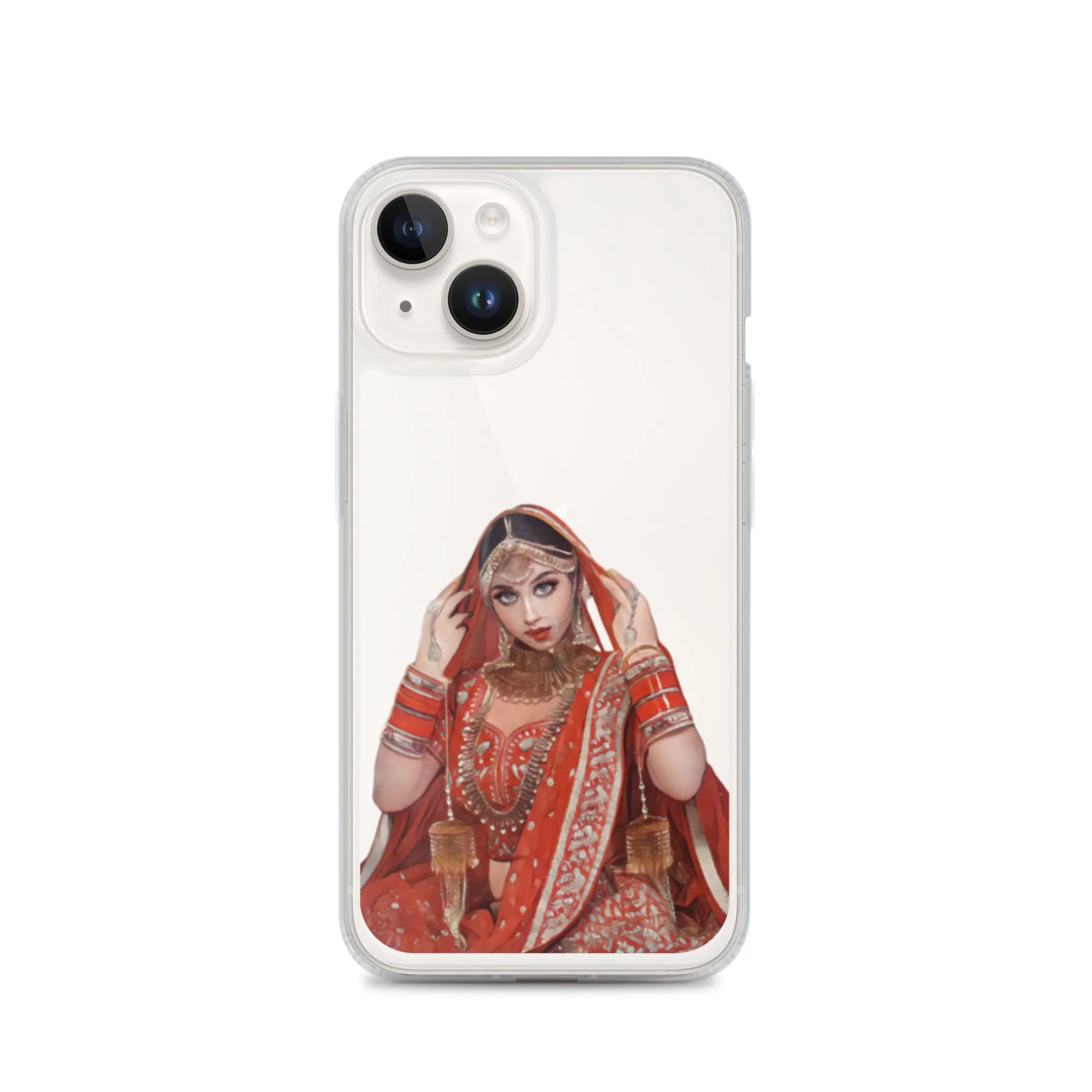 Indian bride illustration iPhone Case