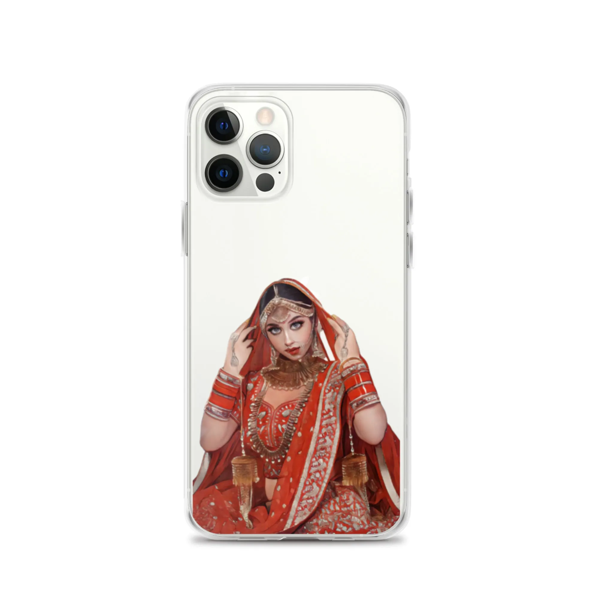 Indian bride illustration iPhone Case