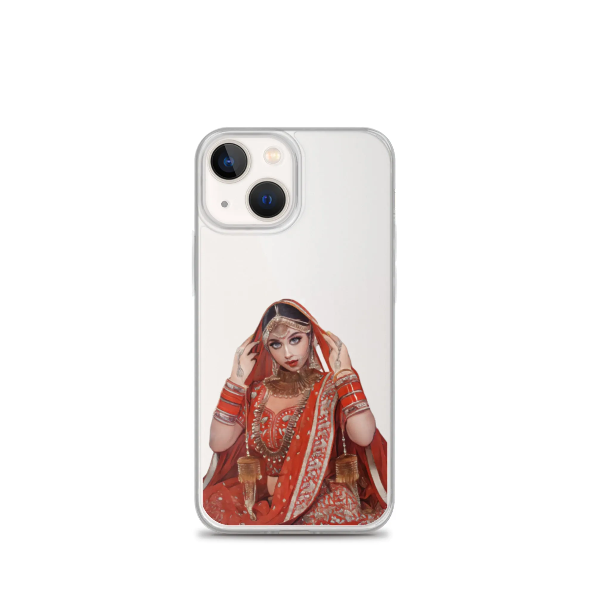 Indian bride illustration iPhone Case