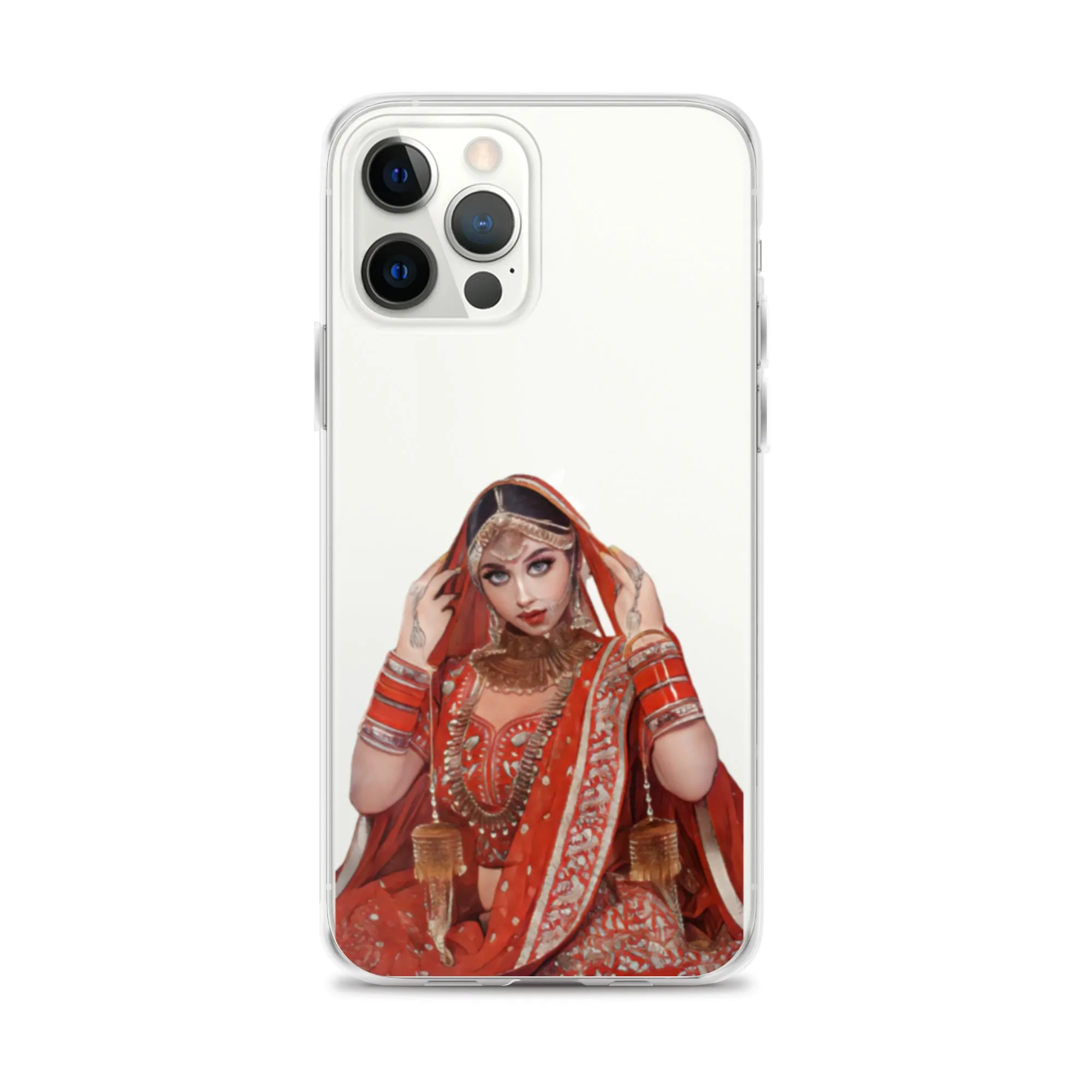 Indian bride illustration iPhone Case