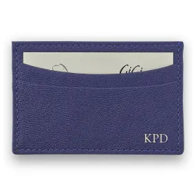 Indigo Leather Slim Card Case