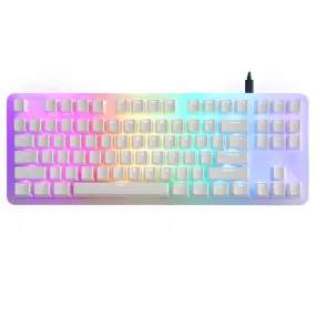 INKC 87 key Mechanical Keyboard 80% 87 TKL PCB Acrylic CASE hot swappable switch support lighting effects with RGB switch led