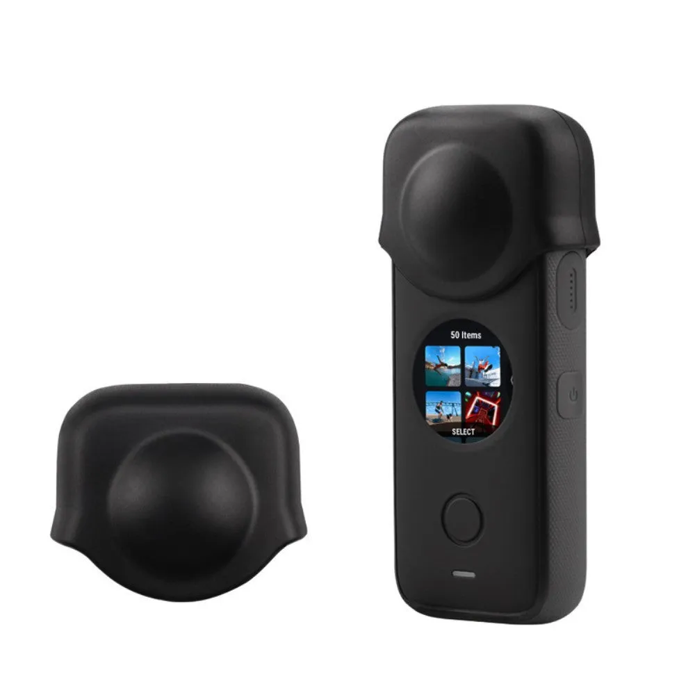 Insta360 One X2 silicone cover   lens cover - Black