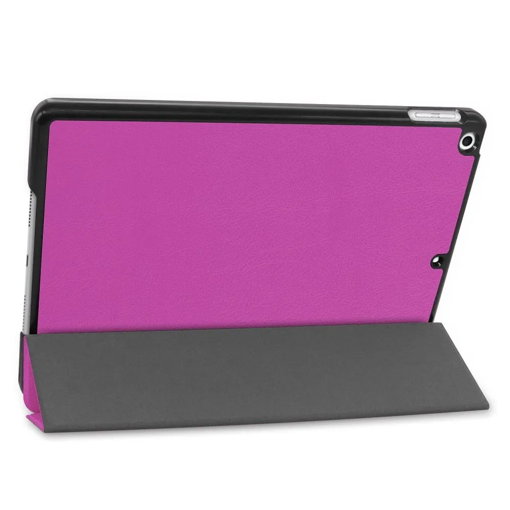 iPad 10.2 (2021) / (2020) / (2019) tri-fold PU leather flip case - Purple