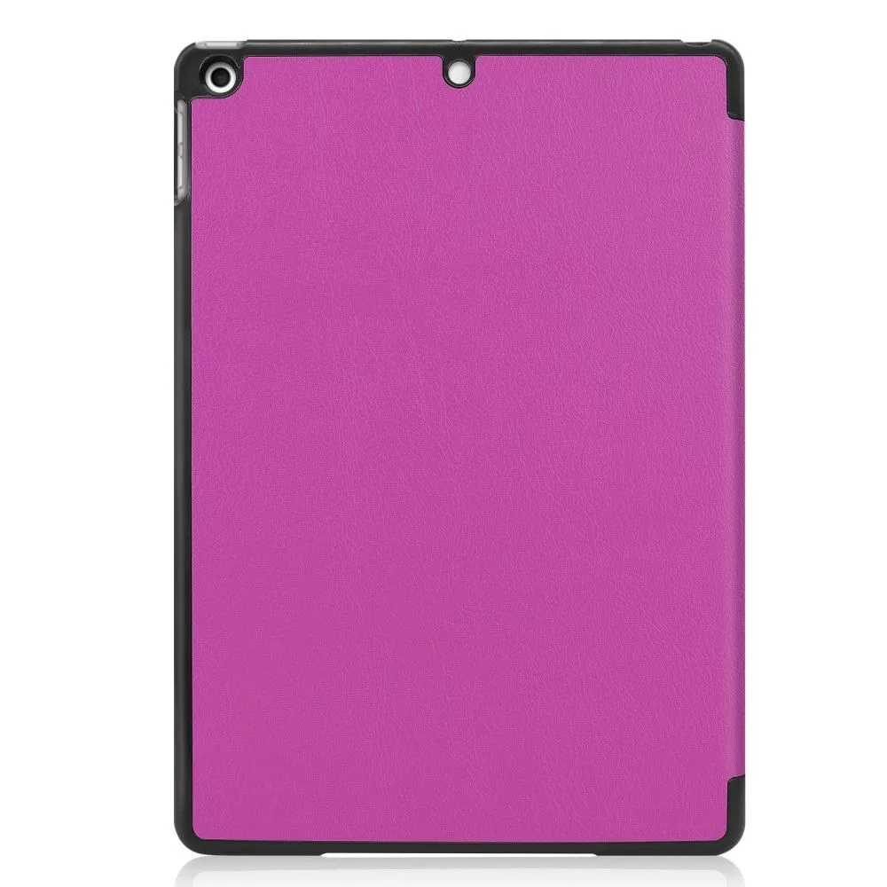 iPad 10.2 (2021) / (2020) / (2019) tri-fold PU leather flip case - Purple