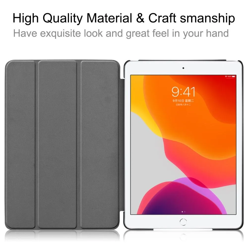 iPad 10.2 (2021) / (2020) / (2019) tri-fold PU leather flip case - White