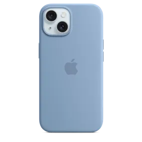 iPhone 15 Silicone Case with MagSafe - Winter Blue