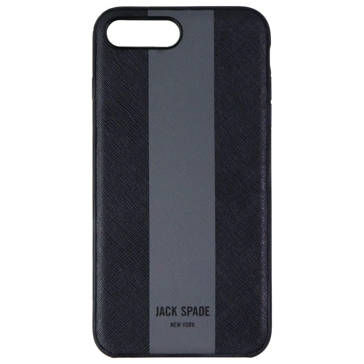 Jack Spade Comold Inlay Case for Apple iPhone 8 Plus - Racing Stripe Gray/Black