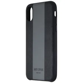 Jack Spade Comold Inlay Case for Apple iPhone Xs / iPhone X - Black / Gray