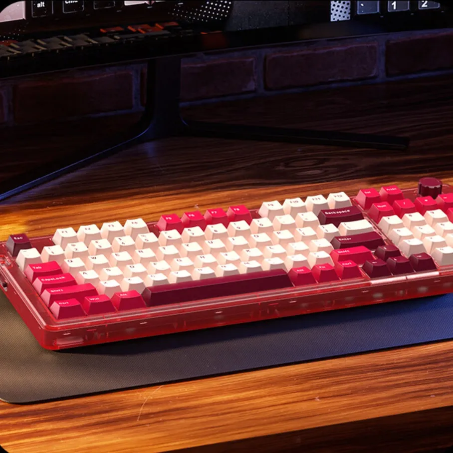 JAMESDONKEY RS6 Transparent Hot-swap Mechanical Keyboard