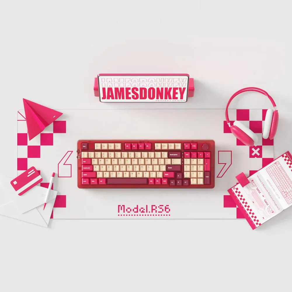 JAMESDONKEY RS6 Transparent Hot-swap Mechanical Keyboard