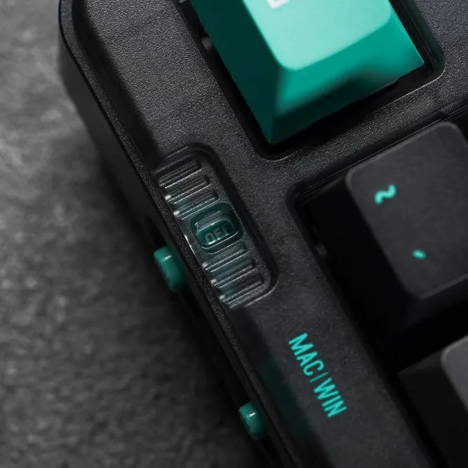 JAMESDONKEY RS6 Transparent Hot-swap Mechanical Keyboard