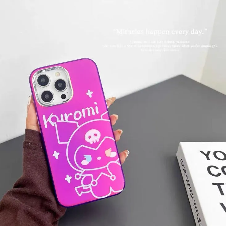 Japanese Cartoon Neon Style | KT MM KU PC - iPhone Case iPhone 11 12 13 14 15 Pro Promax