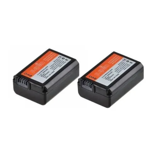 Jupio 2x NP-FW50 Battery Kit (1080mAh) Includes USB Dual Charger