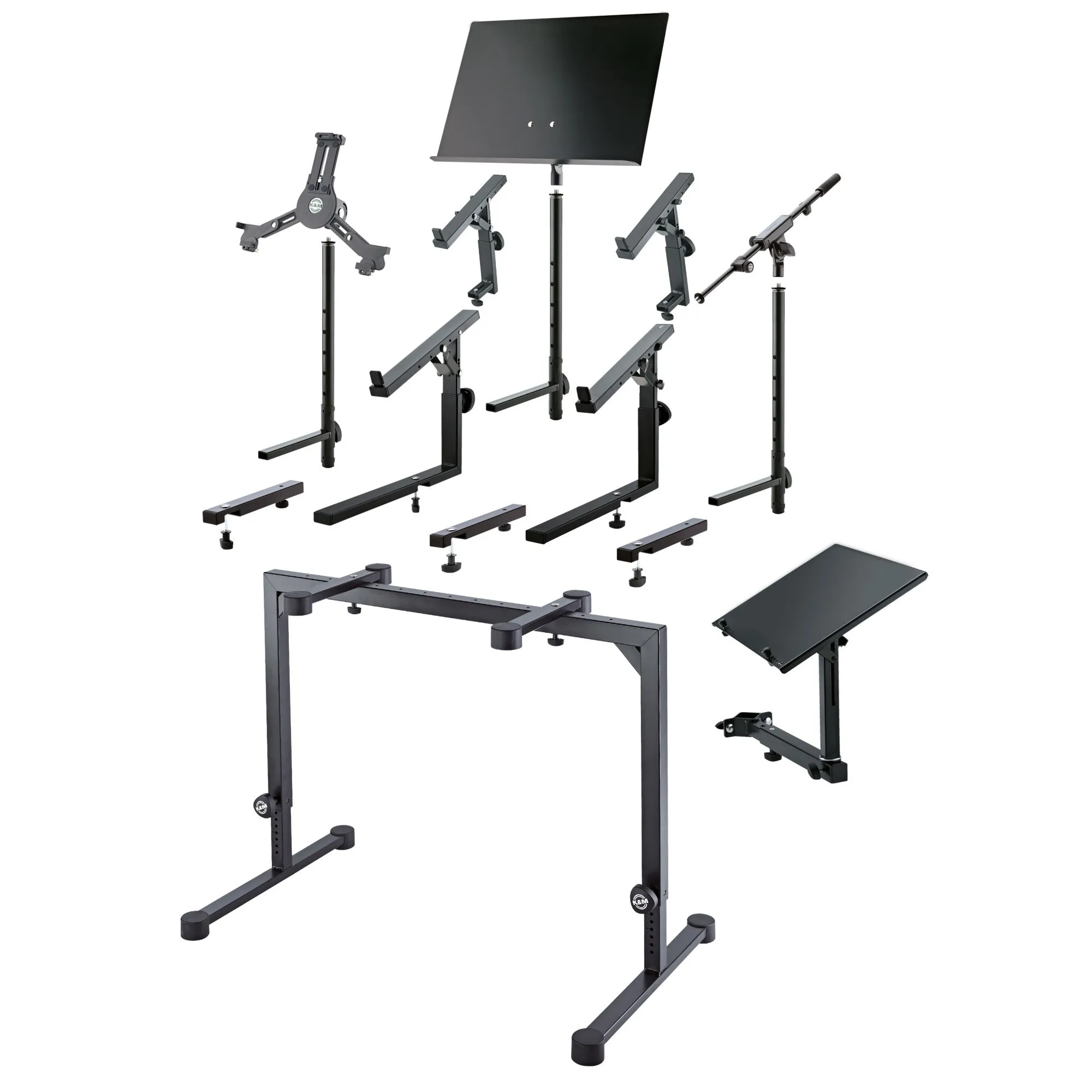 K&M Omega Table Style Keyboard Stand - Black