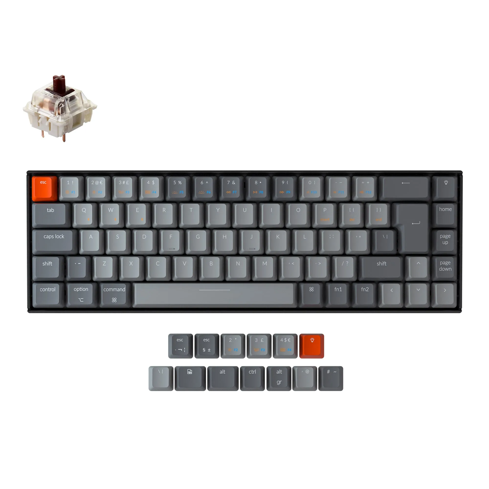 Keychron K6 Wireless Mechanical Keyboard (UK ISO Layout)