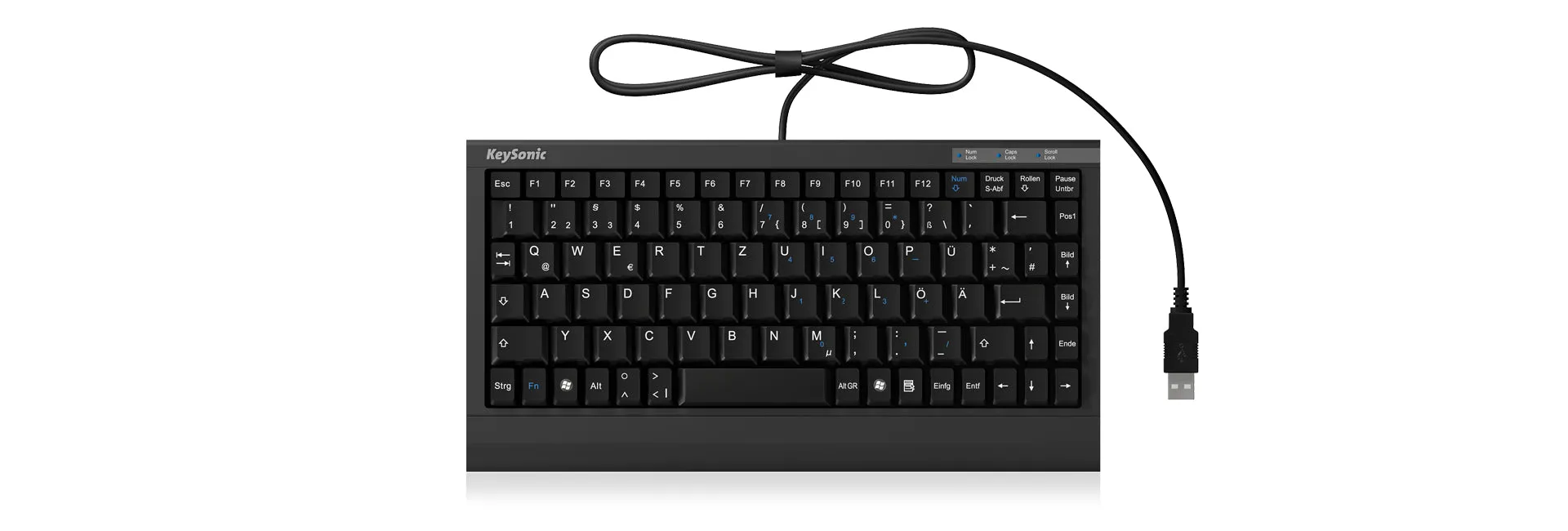 Keysonic Keyboard Ksk-3023Bt - Black