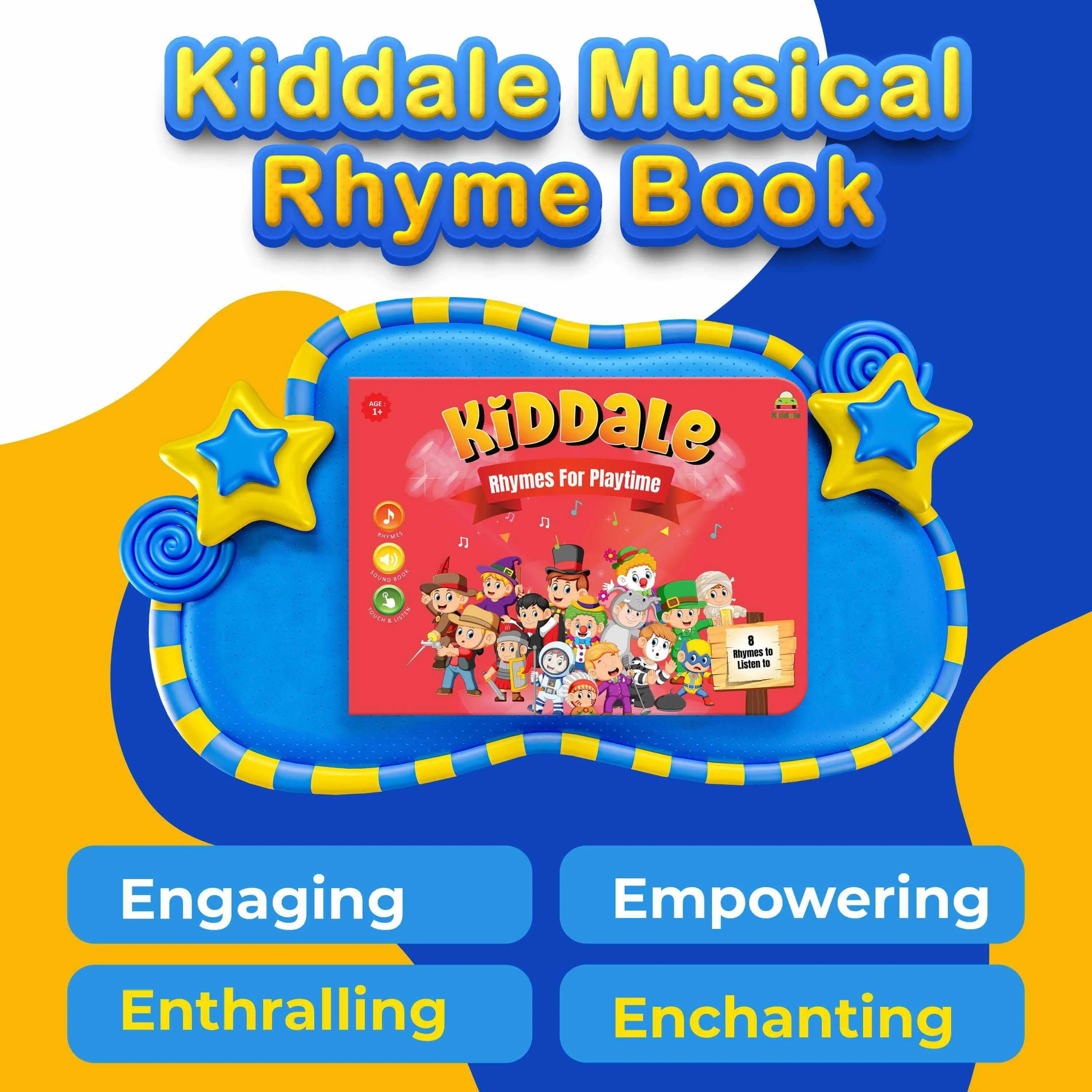 Kiddale Top and Popular English Nursery Rhymes Sound & Songs Book