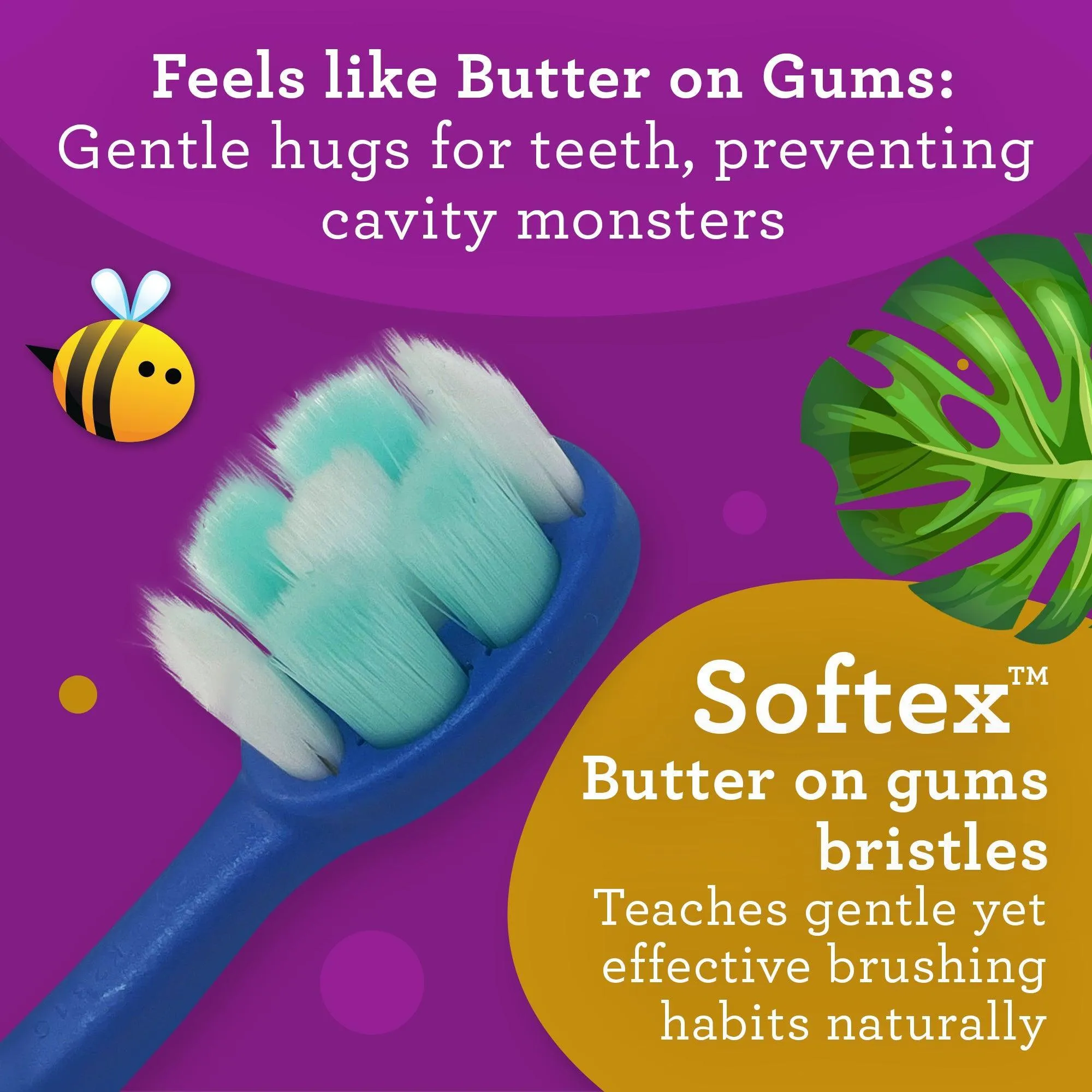 Kids Butter on Gums Toothbrush - 4 Pack