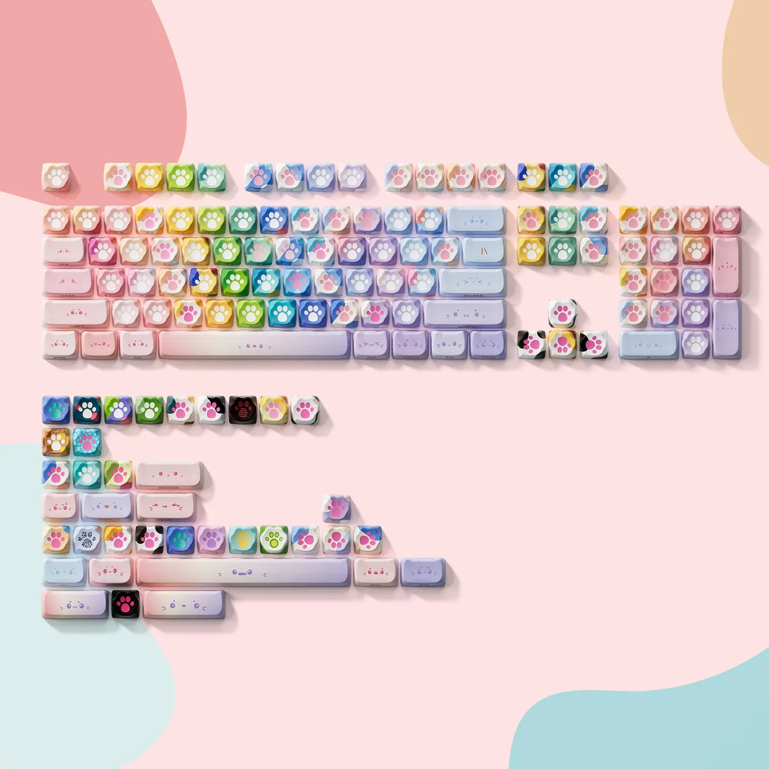 Kitty Paws Keycap Set (142-key)