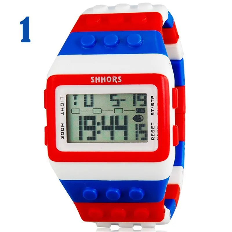 LED Watch Women Kids Watch Fashion Casual Cartoon Watches Colorful Rainbow Girls & Boys Digit Clock Hour Wristwatches