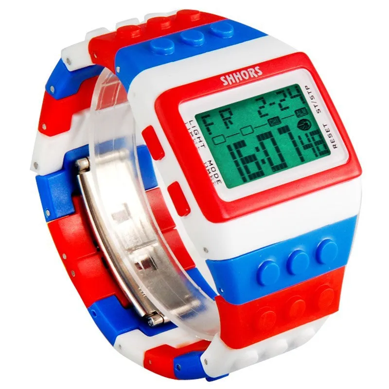 LED Watch Women Kids Watch Fashion Casual Cartoon Watches Colorful Rainbow Girls & Boys Digit Clock Hour Wristwatches