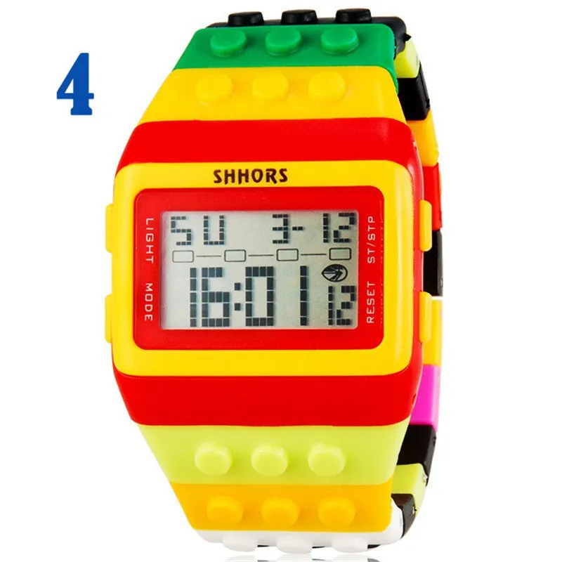 LED Watch Women Kids Watch Fashion Casual Cartoon Watches Colorful Rainbow Girls & Boys Digit Clock Hour Wristwatches