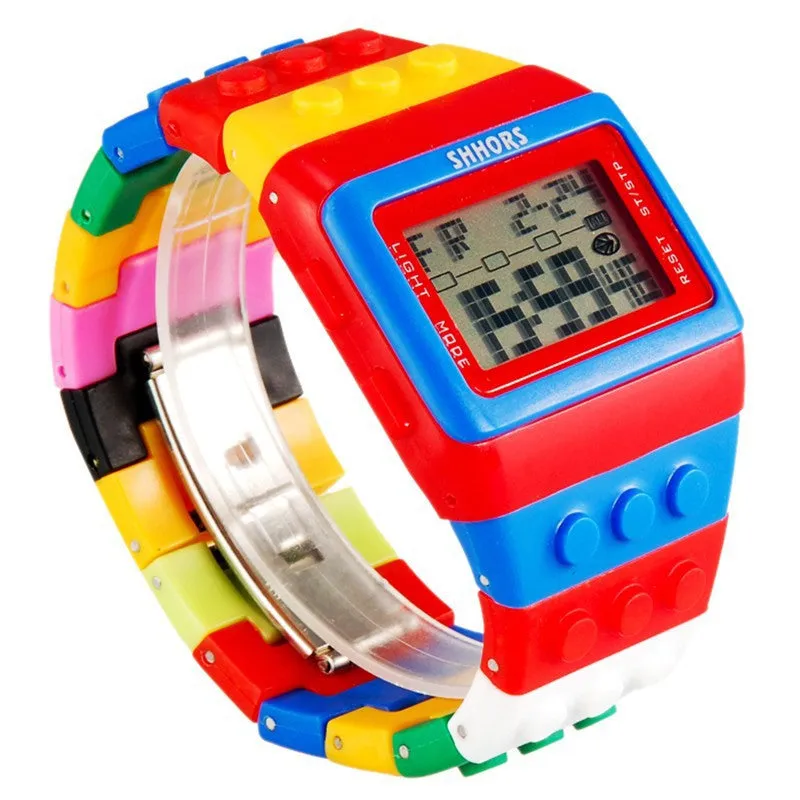 LED Watch Women Kids Watch Fashion Casual Cartoon Watches Colorful Rainbow Girls & Boys Digit Clock Hour Wristwatches