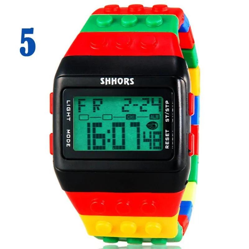 LED Watch Women Kids Watch Fashion Casual Cartoon Watches Colorful Rainbow Girls & Boys Digit Clock Hour Wristwatches