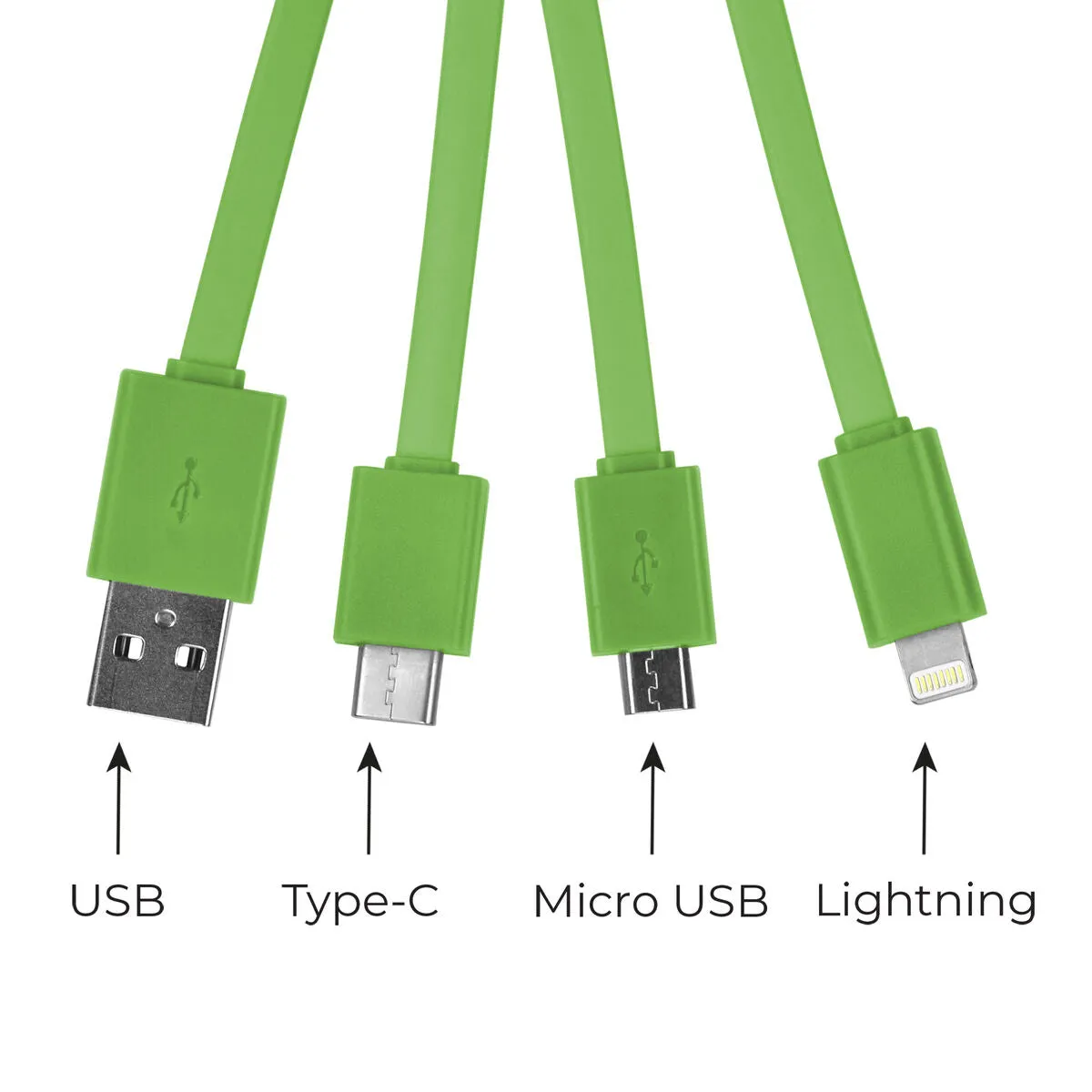 Legami Multi Cable Link Up Charger - Avocado