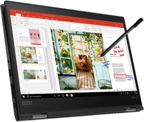 Lenovo ThinkPad X390 Yoga 13.3" FHD (1080p) Versatile 2-in-1 Notebook Tablet   Stylus (Touchscreen) - Intel Core i5-8365U @ 4.10 GHz Quad-Core (8th Gen) | 16GB RAM, 256GB NVMe SSD, USB-C, HDMI | Windows 11 - (Certified Refurbished) - 1 Year Warranty