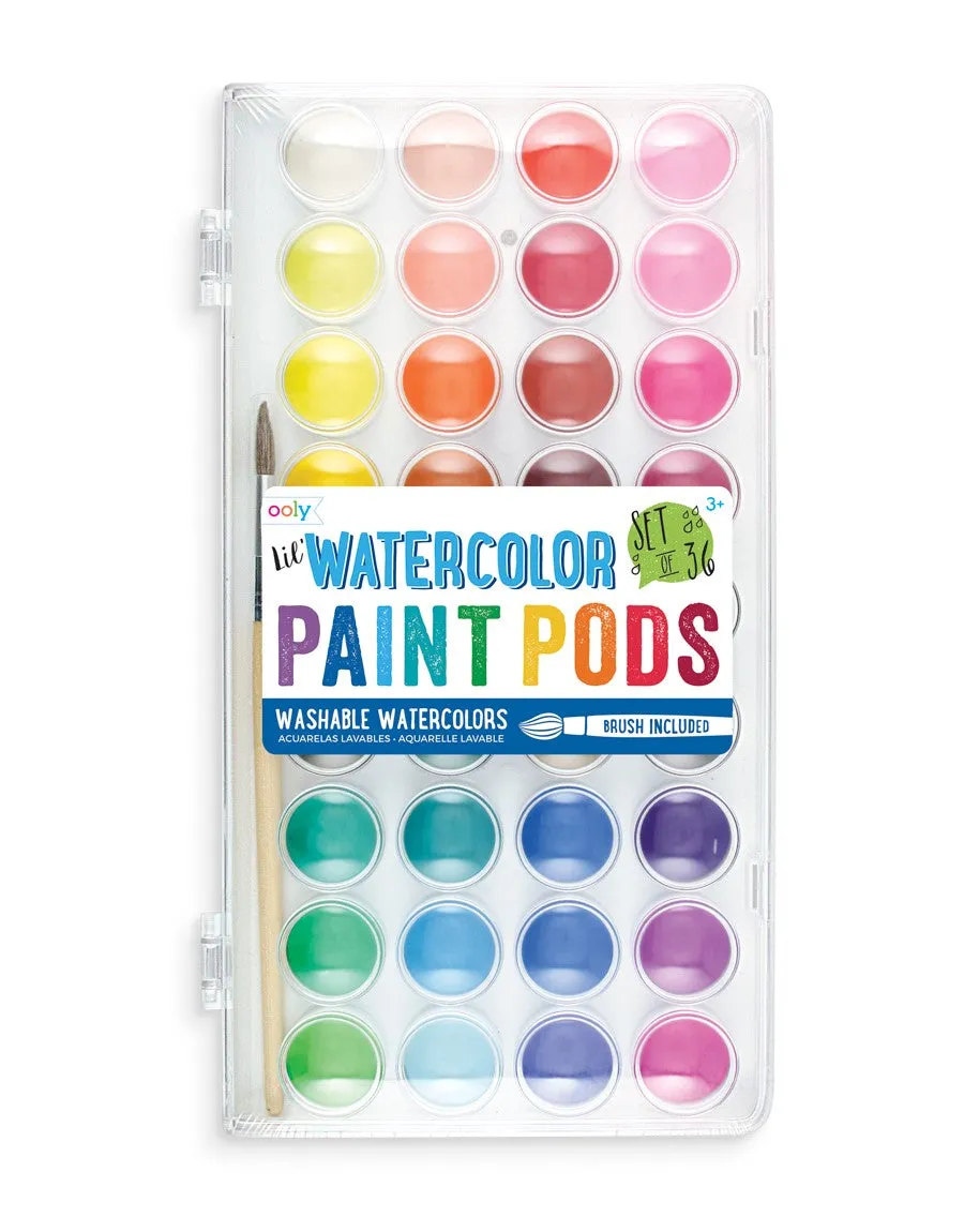 Lil' Watercolor Paint Pods - 37pc Set