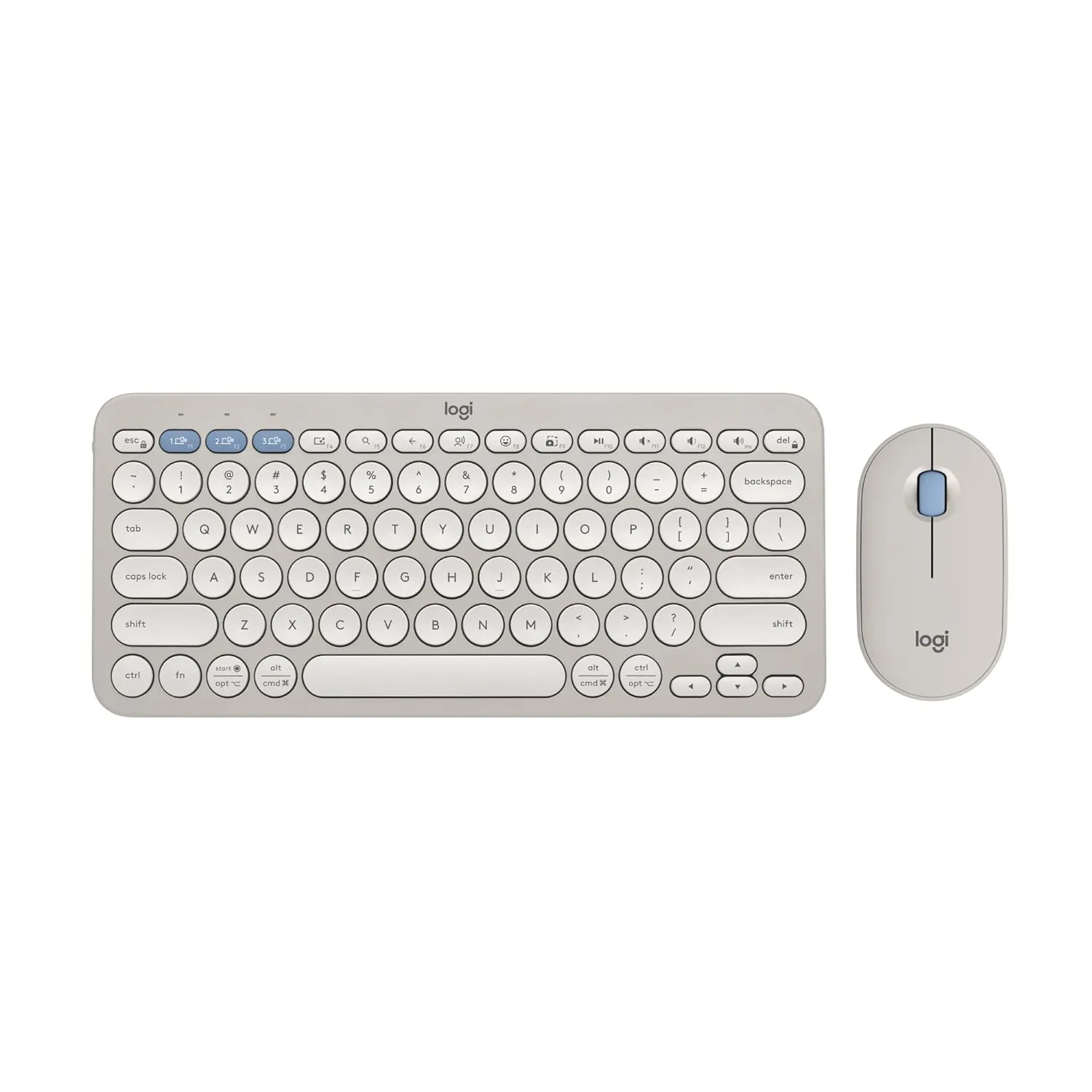 Logitech Keyboard Mouse Combo Pebble 2  Tonal Sand