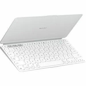 Logitech Keys-To-Go 2 Portable Wireless iPad Keyboard With Built-in Cover, Slim and Compact Wireless Keyboard for iPad, iPhone, Mac, and Apple TV, Easily Switch Between Devices (Pale Grey)