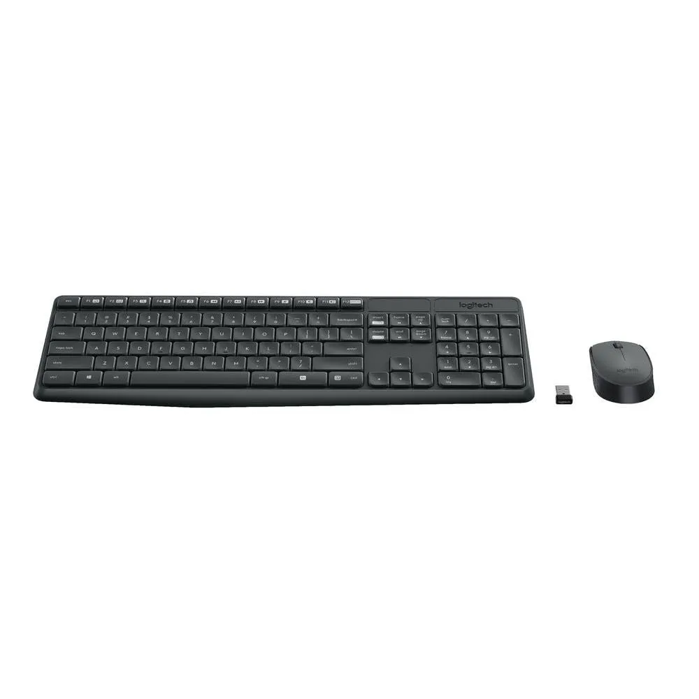 Logitech MK235 Wireless Keyboard and Mouse Combo Black