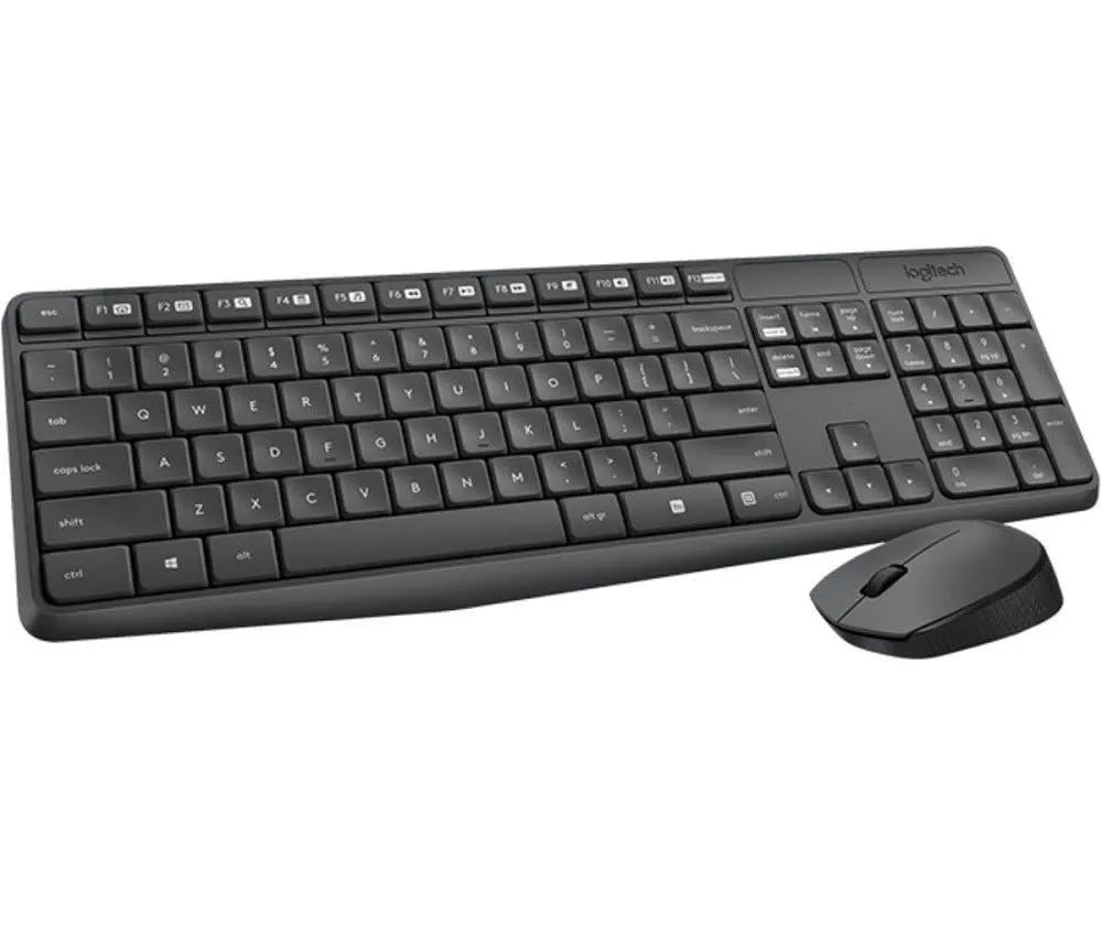 Logitech MK235 Wireless Keyboard and Mouse Combo Black