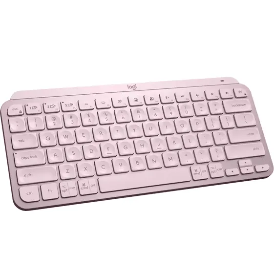 Logitech MX Keys Mini Compact Wireless Illuminated Keyboard Advanced TKL Rose Pink