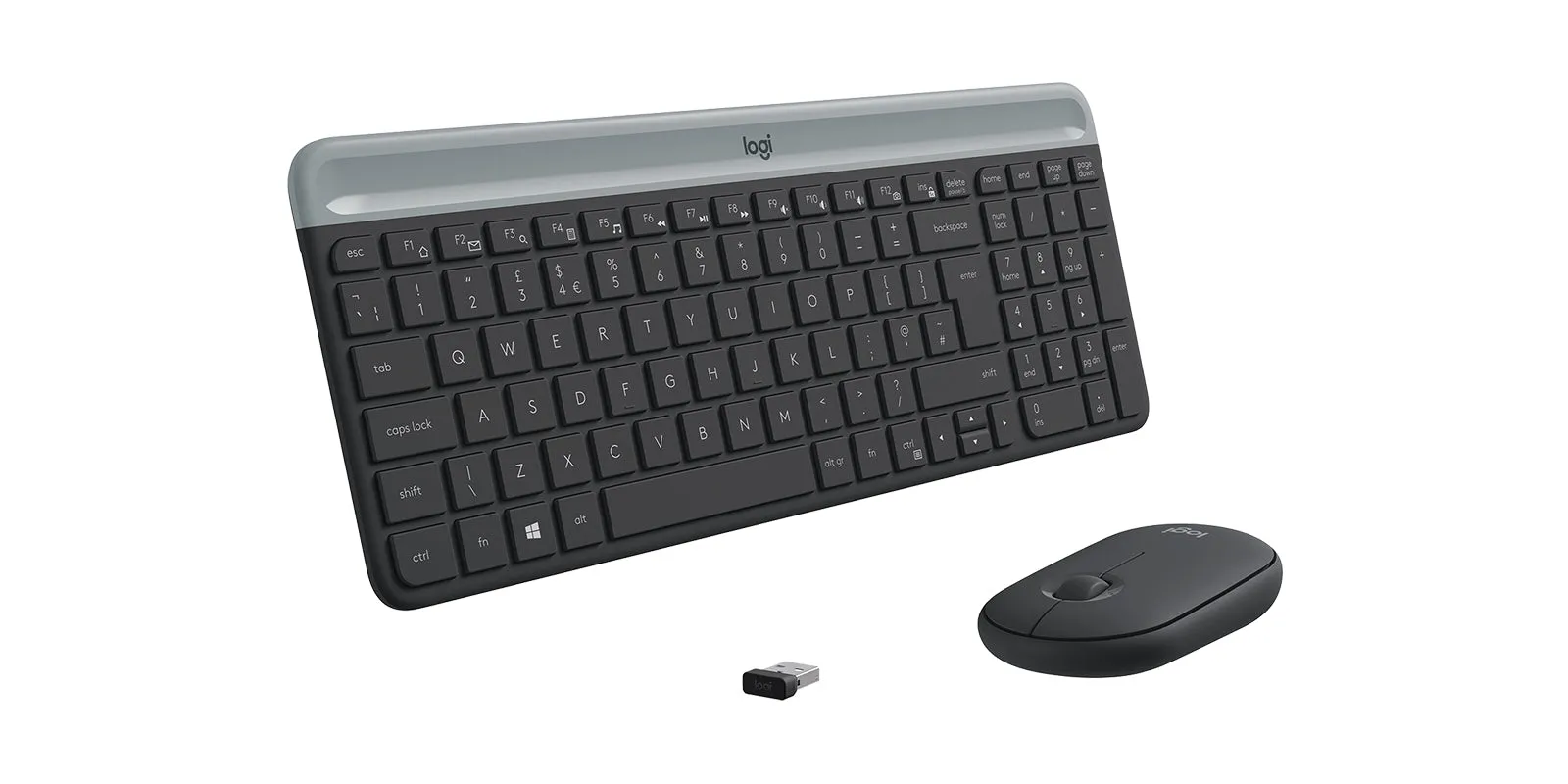 Logitech Slim Wireless And Mouse Combo Mk470 Keyboard Rf Wireless Slovakian Graphite