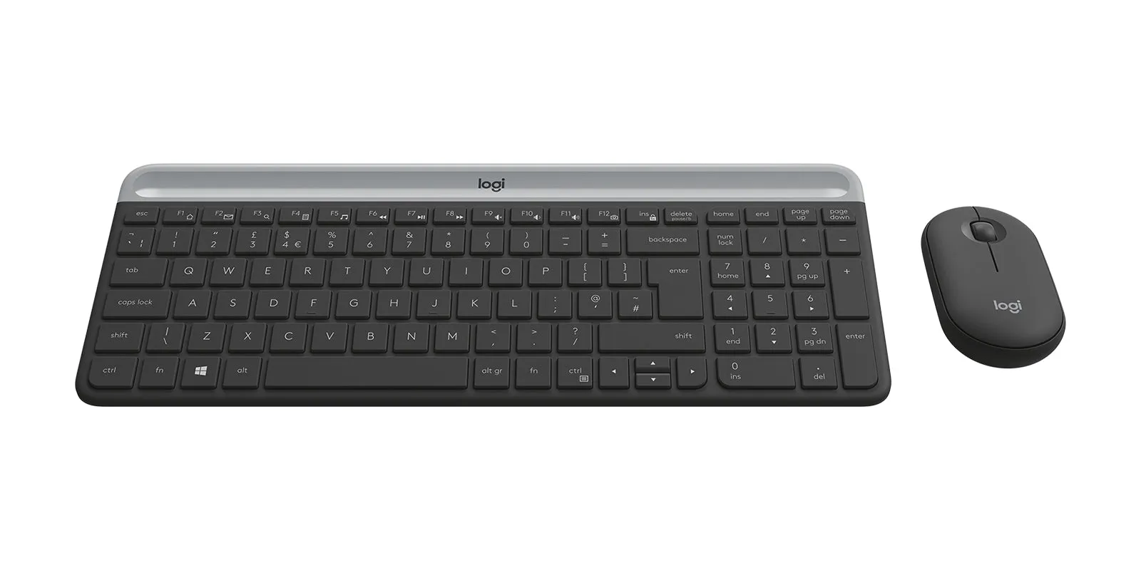 Logitech Slim Wireless And Mouse Combo Mk470 Keyboard Rf Wireless Slovakian Graphite