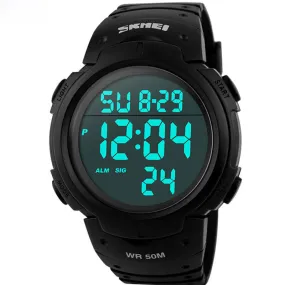 Luxury Brand Mens Sports Watches Dive 50m Digital LED Military Watch Men Fashion