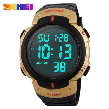 Luxury Brand Mens Sports Watches Dive 50m Digital LED Military Watch Men Fashion