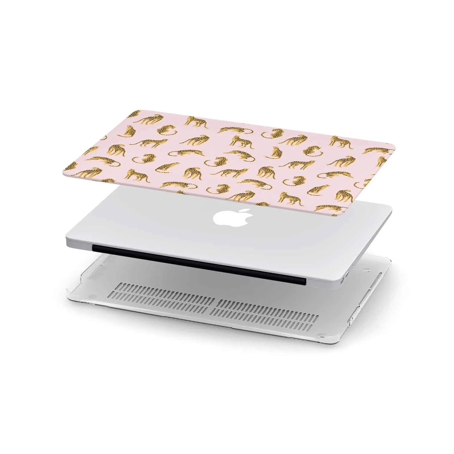 Macbook Hard Shell Case - Pink Leopard