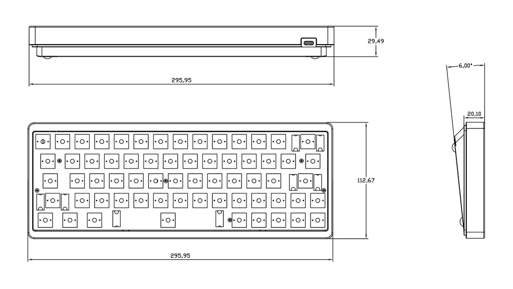 Mechjunkies Maze64 Keyboard Kit