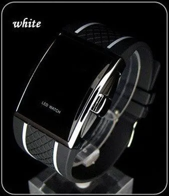 Men's Fashion Silicone Square Smart Watch