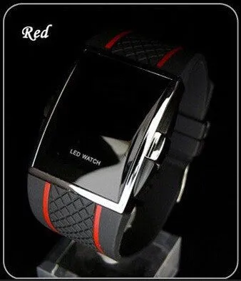 Men's Fashion Silicone Square Smart Watch