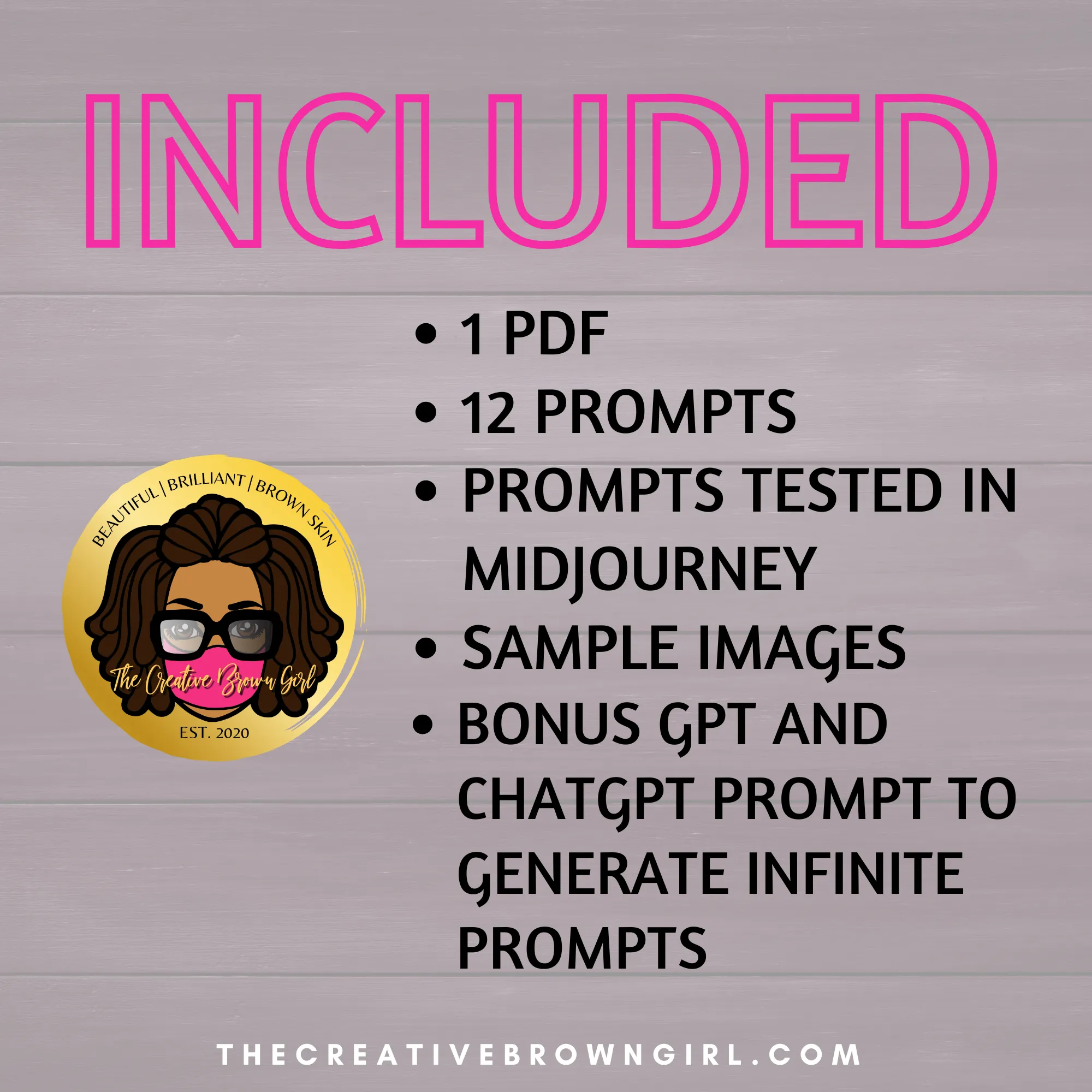 MidJourney AI Art Prompt Guide - "The Women" | 12 Hyperlinked Prompts   Bonus ChatGPT Prompt